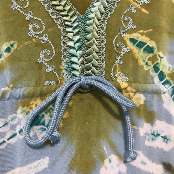 Moda Tie Dye Long Sleeve Dress Sz Small - Picture 5 of 7